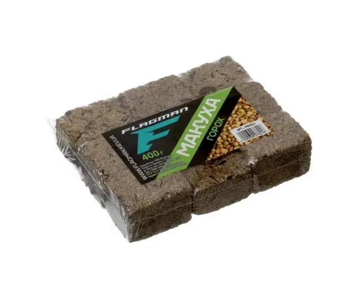 

Макуха пресована 8 кубиків вага 300г +-5% горох