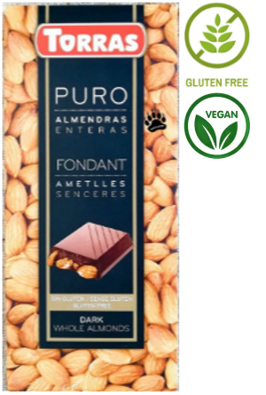 

Шоколад Torras Dark Almonds без глютену 200 g