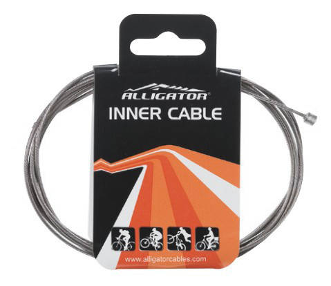 

Тросик перемикання Alligator полірована нержавійка (31 волокно) (в індивідуальній упаковці) 2000 мм