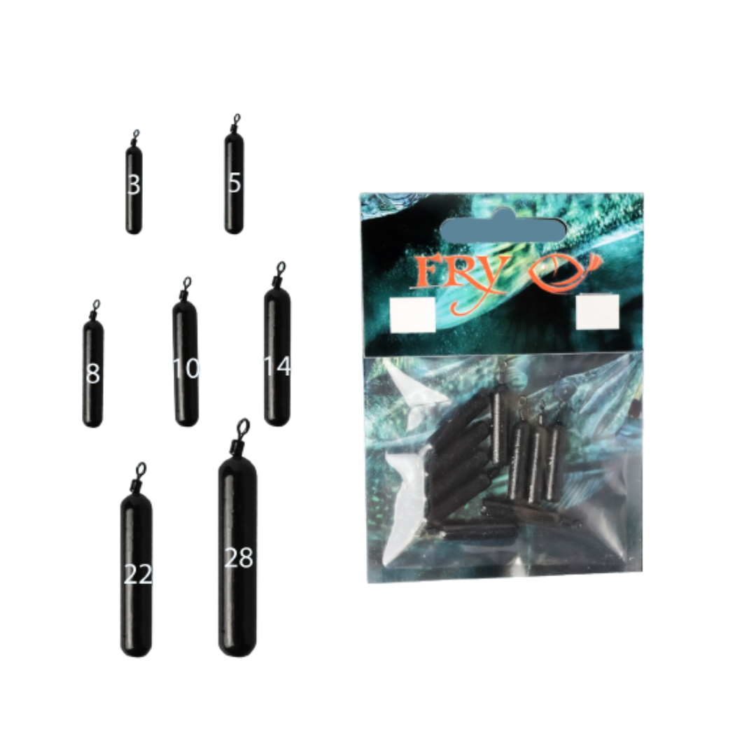 

Груз "Джиг-риг" крашений чорний 8г(10шт в уп)