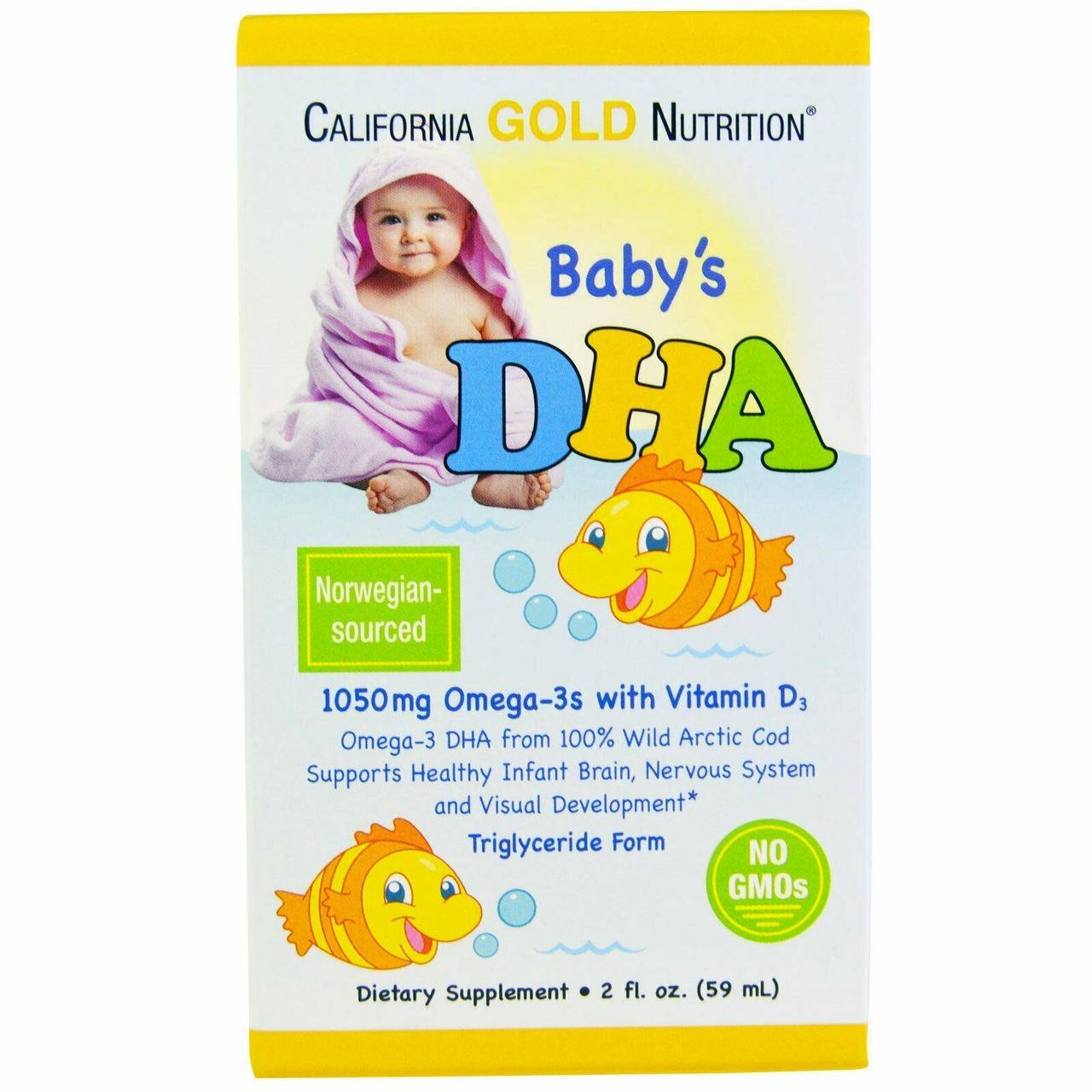 

CGN, Baby’s DHA (59 мл), детская омега-3 + витамин D3, omega-3 + D3