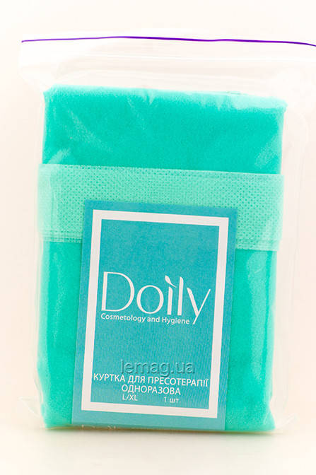 

Doily Куртка для пресcотерапии c поясом, спанбонд, размер L/XL, 1 шт - Мята, Мятный