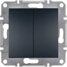 

Выключатель Schneider-Electric Asfora Plus 2-клавишный антрацит EPH0300171
