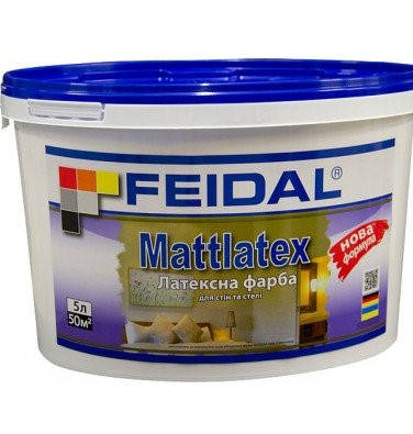 

Feidal Краска латексная Mattlatex мат белый 5 л