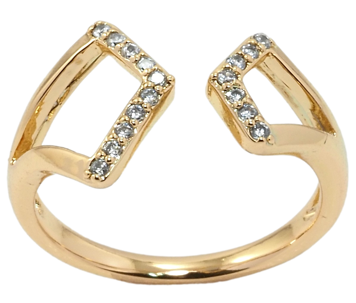 

Кольцо Xuping Позолота 18K "Абстракция" р.16-17,18-19