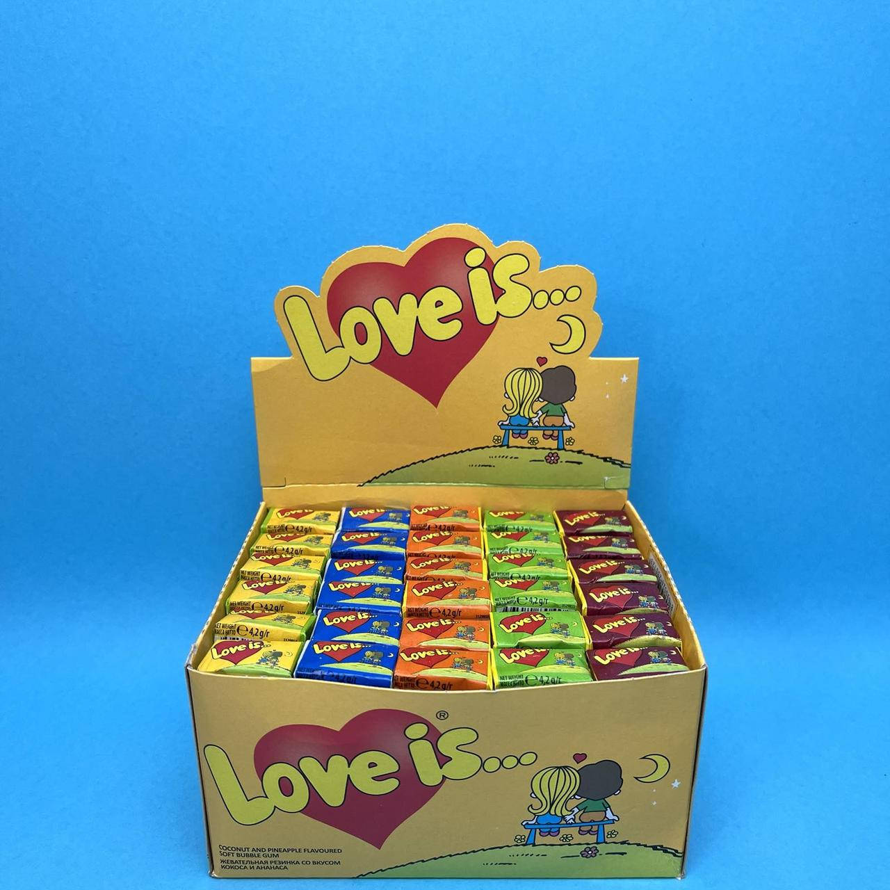 

Жевательная резинка Love is 5 вкусов микс жвачки лове ис ассорти