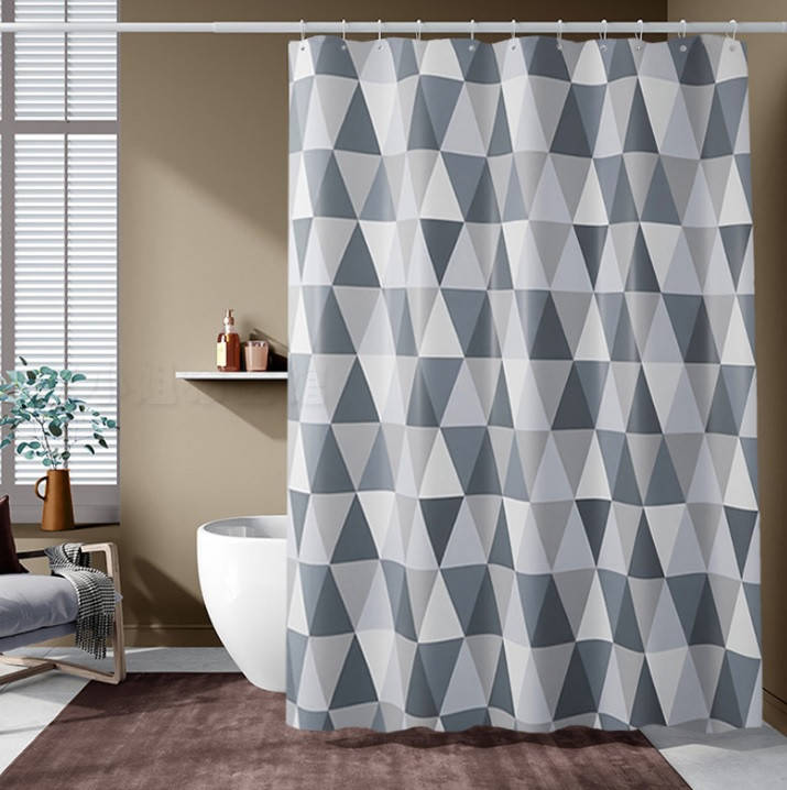 

Шторка для ванной SG Gray triangles 180х200 см (21024), Серый