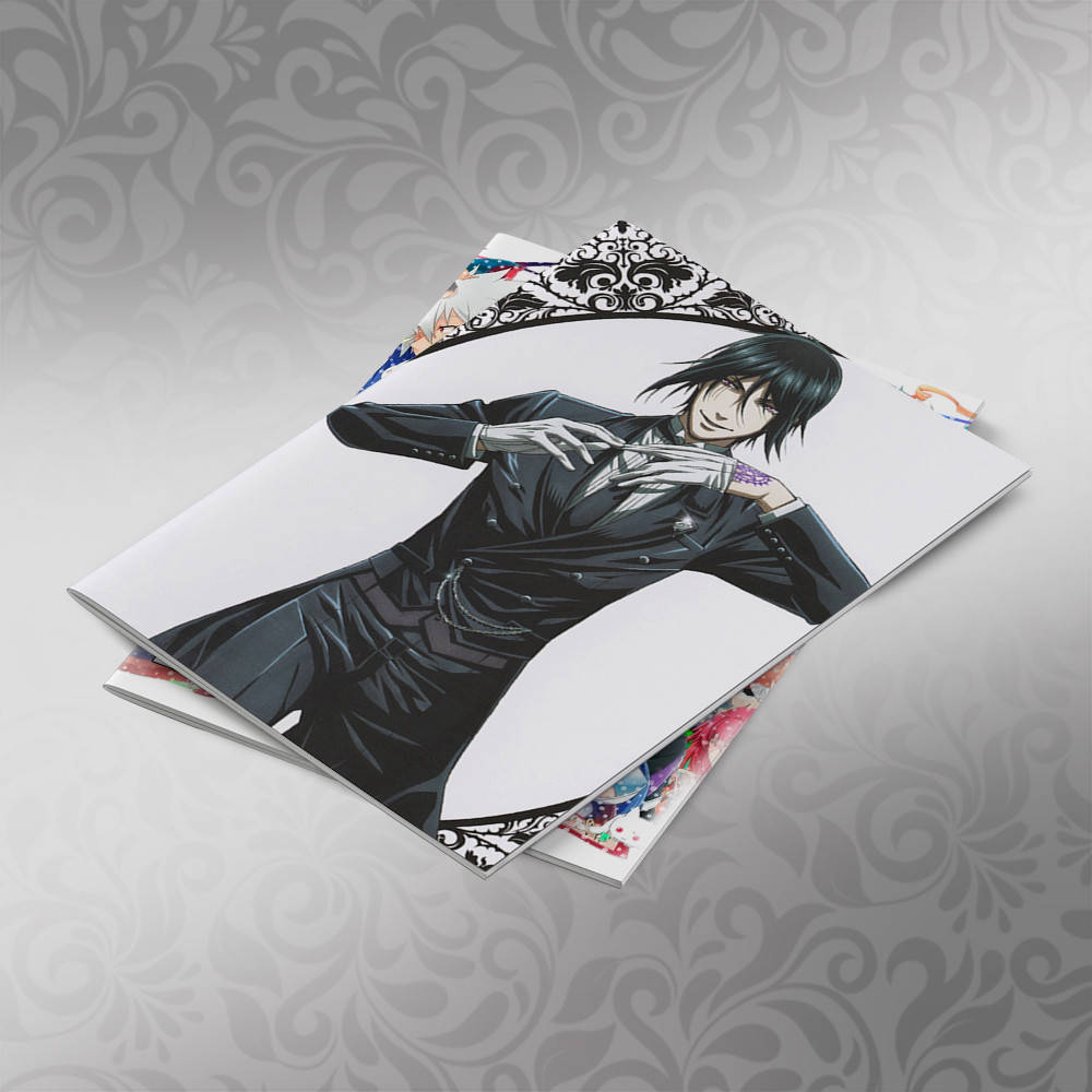

Тетрадь 48 л. на скобе клетка Black Butler 065
