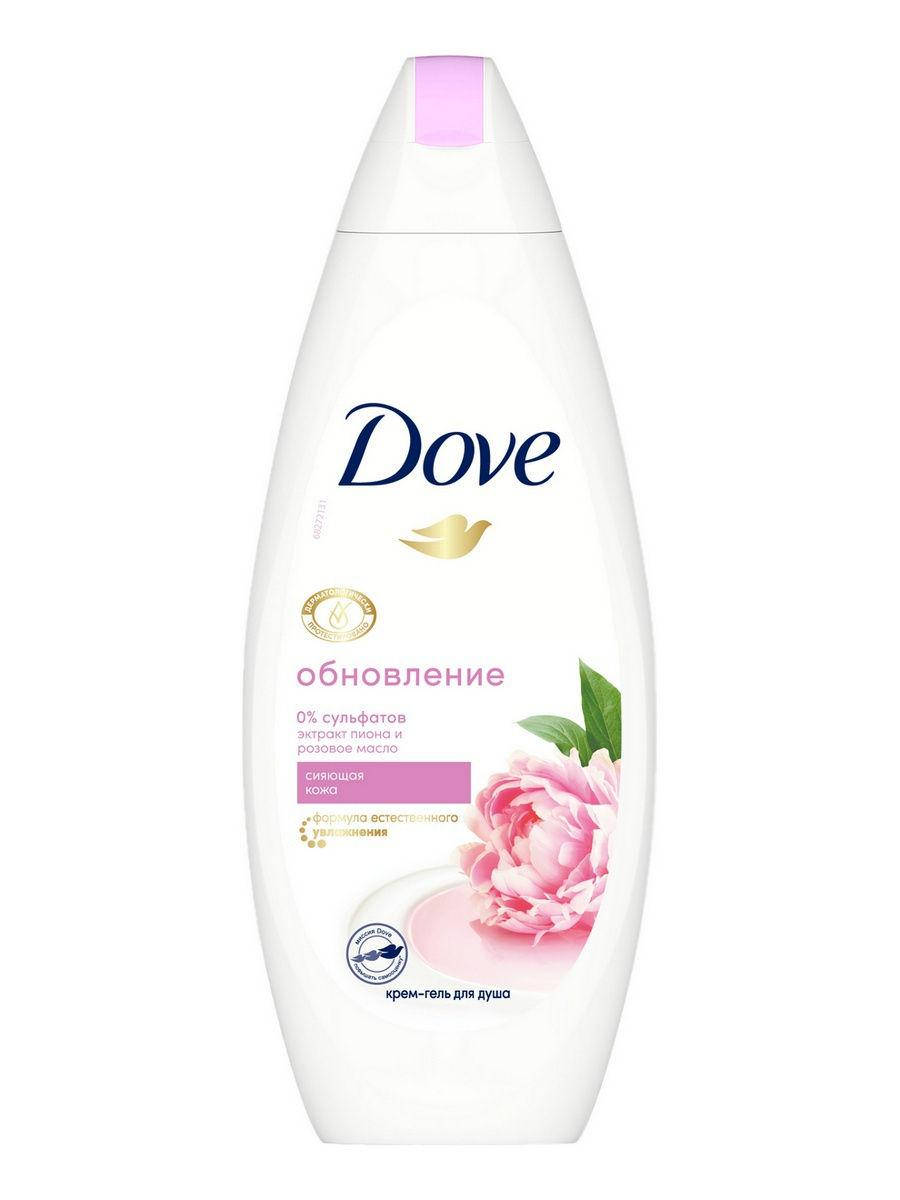 

Бессульфатный крем-гель для душа Dove Обновление Сливочная ваниль и пион (250 мл)