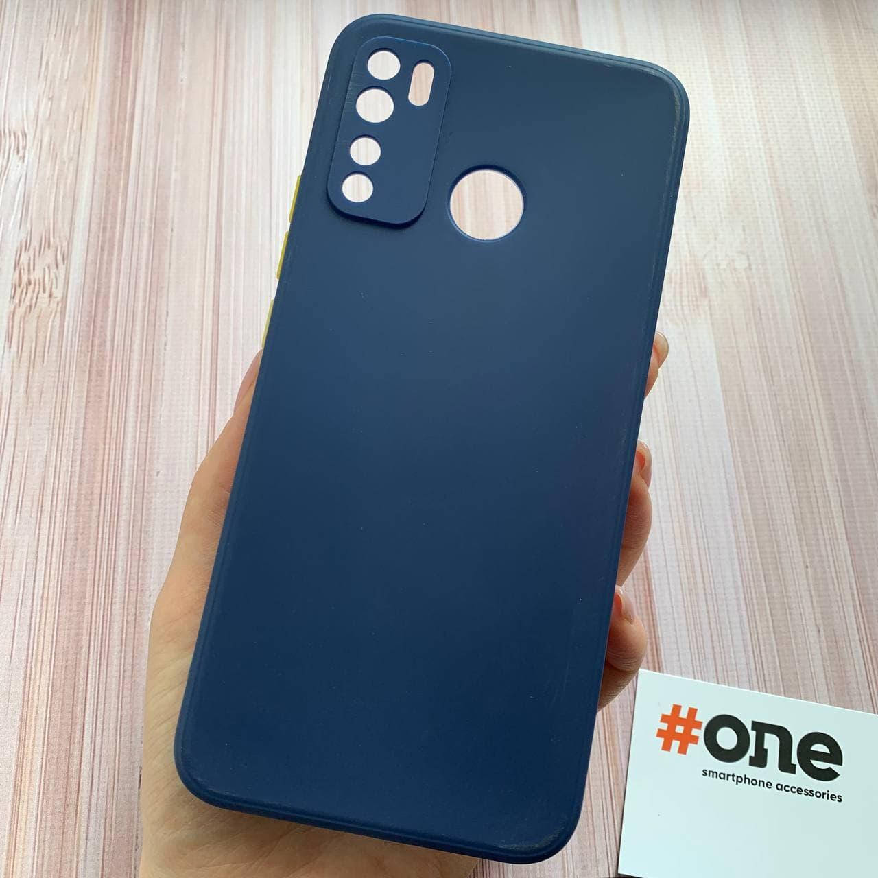 

Чехол для Tecno Spark 5 Pro плотный силиконовый матовый чехол на техно спарк 5 про синий SQA