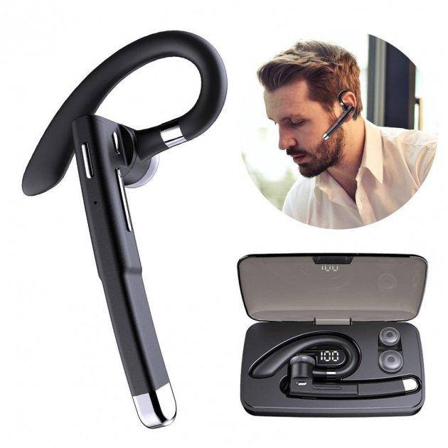 

Гарнитура Bluetooth Bluelans YYK-520 с зарядным кейсом. Черная., Черный