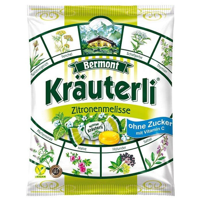 

Леденцы Bermont Krauterli Лимон Мелисса 125g, Леденцы на травах, Фруктовые леденцы,