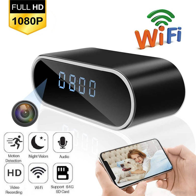 

IP-камера часы с датчиком движения ночной съемкой аккумулятором Z10 cкрытая камера WiFi