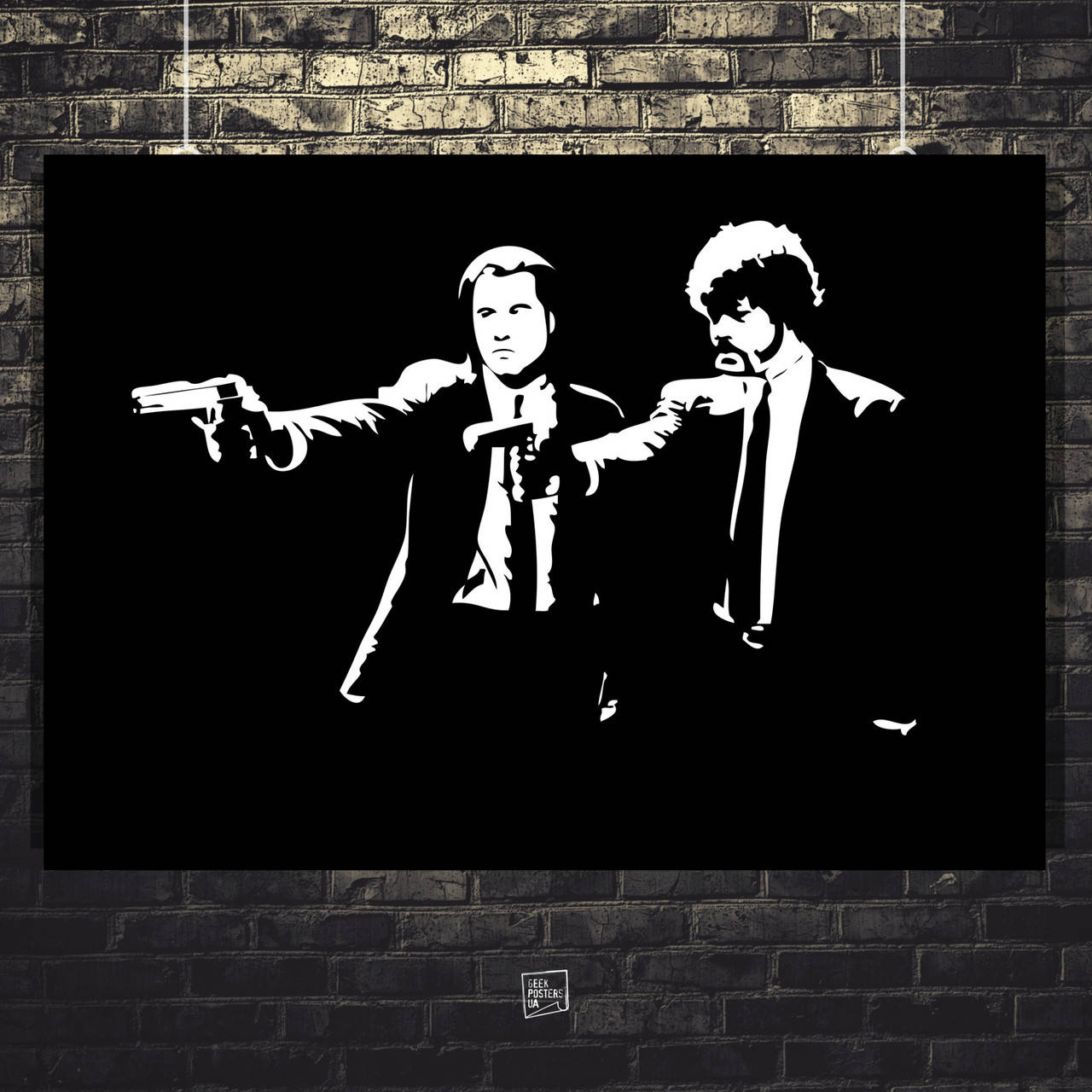 

Постер Винсент Вега и Джулс Уиннфилд. Криминальное чтиво, Pulp Fiction. Размер 106x75см (A0). Глянцевая бумага
