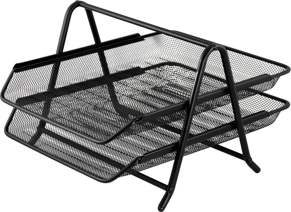 

Лоток горизонтальный 2 в 1 металлический (BM.6250) Черный