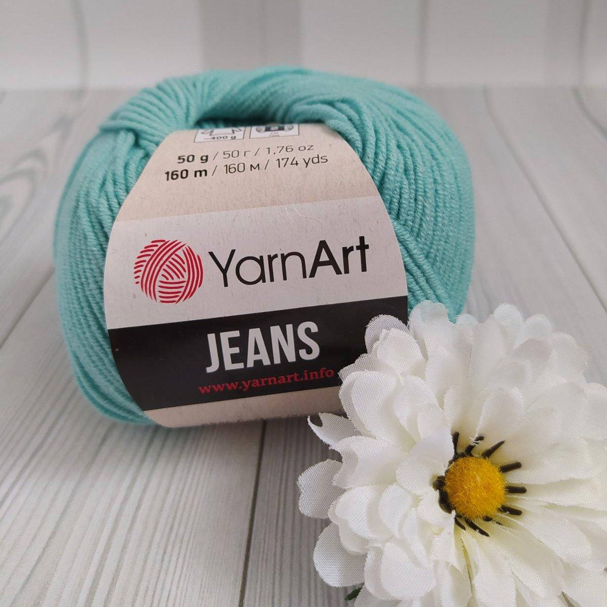 

YarnArt Jeans (№81) блакитна м'ята