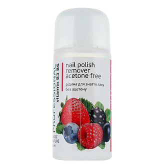 

Жидкость для снятия лака без ацетона Colour Intense Professional Nail Polish Remover Aceton Free Wild Berries