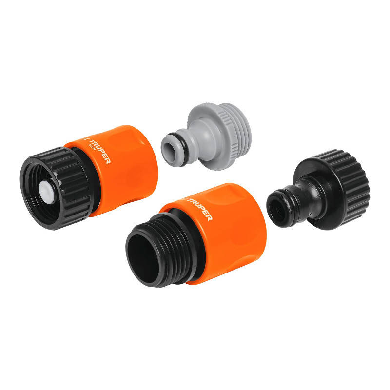 

Набір перехідників садових, пластик 3/4" Truper CLICK-SET