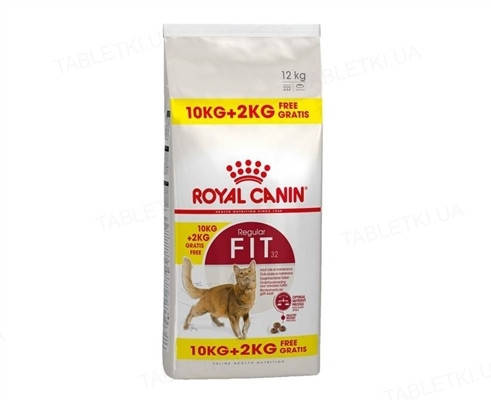 

Royal Canin Fit 10кг+2кг сбалансированный корм для кошек