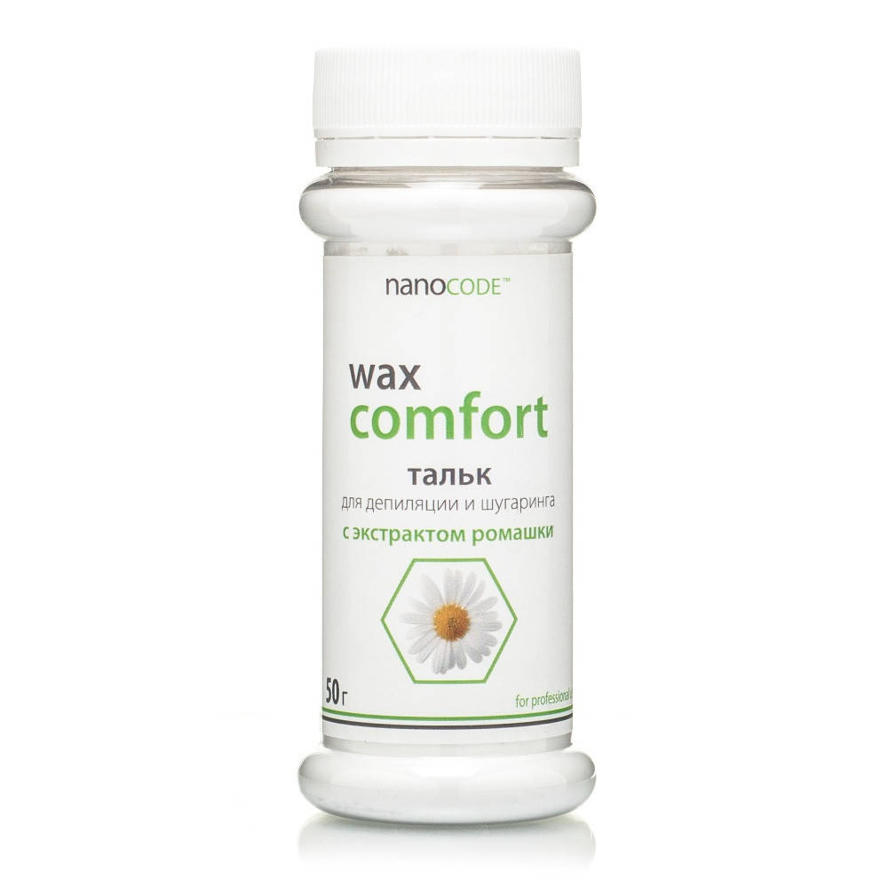 

Тальк для депиляции и шугаринга косметический для тела Nanocode с ромашкой 50 г