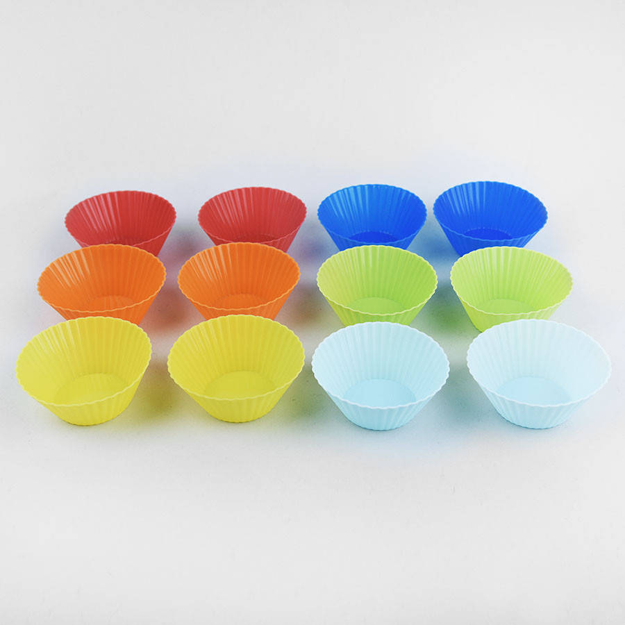 

Набор силиконовых форм для выпечки Maestro 12 шт (MR-1177), Разные цвета