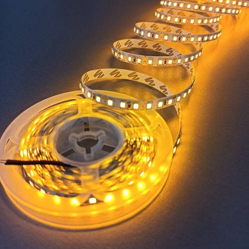 

Светодиодная лента желтая LED с клейкой основой 8мм 9.6W/м 120 LED/м IP20 MTK-600Y3528-12