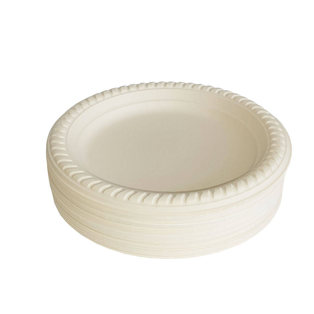 

Тарілка одноразова з кукурудзяного крохмалю кругла 18 см 50 шт/уп