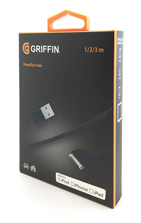 

Дата кабель GRIFFIN iPhone 4 1.2M (коробка), Белый