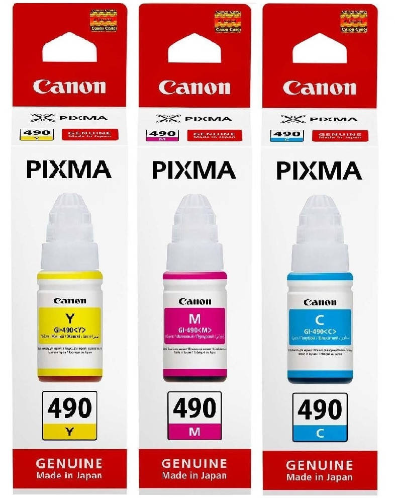 

Чернила Canon GI-490 оригинальные, (70мл х 3) комплект