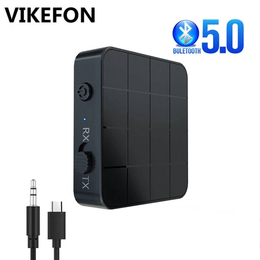 

Bluetooth адаптер 2в1 Vikefon KN321 Bluetooth 5.0 трансмиттер аудио приемник, передатчик блютуз