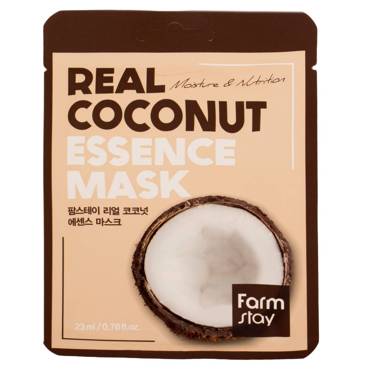 

Увлажняющая тканевая маска с экстрактом кокоса FarmStay Real Coconut essence mask