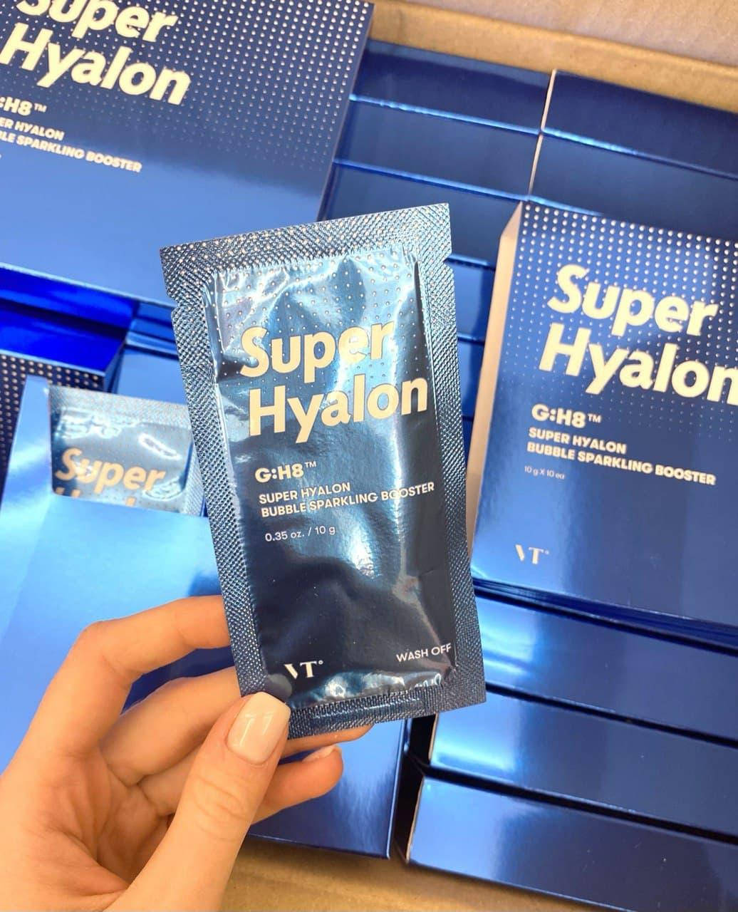 

Пузырьковая маска-пенка для лица VT Cosmetics Super Hyalon Bubble Sparkling Booster