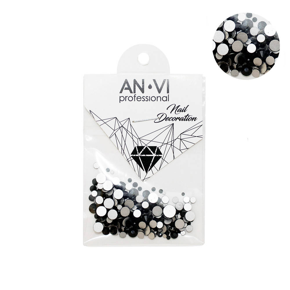

Стразы сваровски ANVI Professional MIX черные №18 200 шт (894Gu)