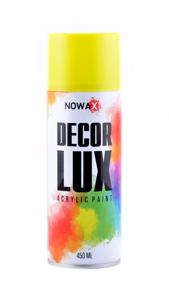 

NOWAX Decor Lux Акриловая спрей-краска желтая NX48020 450мл