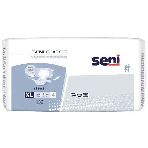

Подгузники для взрослых Seni Classic, размер XL, 30 шт