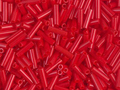 

Стеклярус Miyuki 6 мм 0408 - Opaque Dark Red Фасування 5 г.