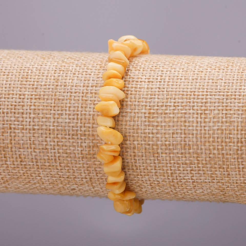 

Браслет Перламутр Тонированный крошка d-7мм обхват 18см