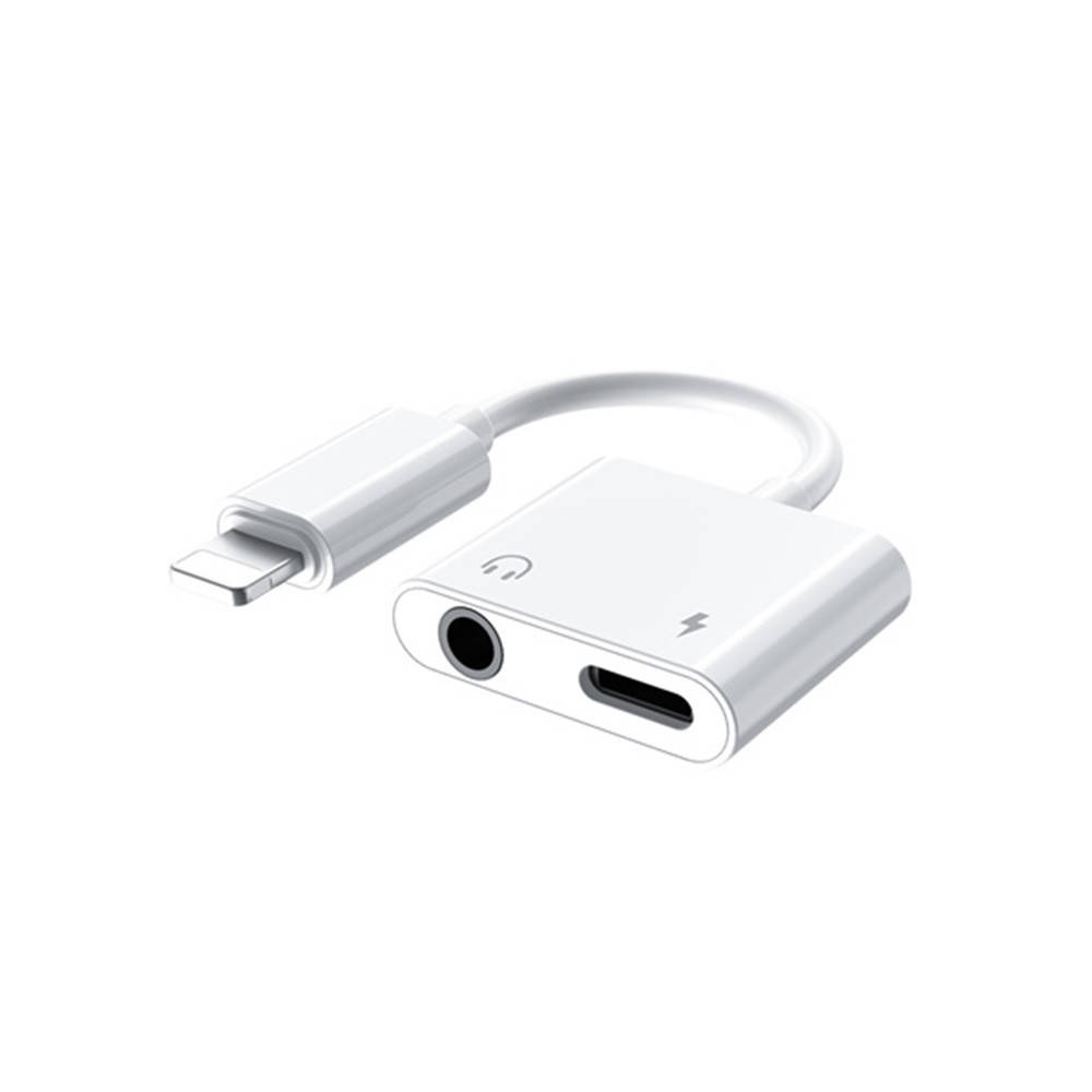 

Переходник Remax RL-LA07 Apple Lightning to Audio Aux 3.5mm Lightning, White