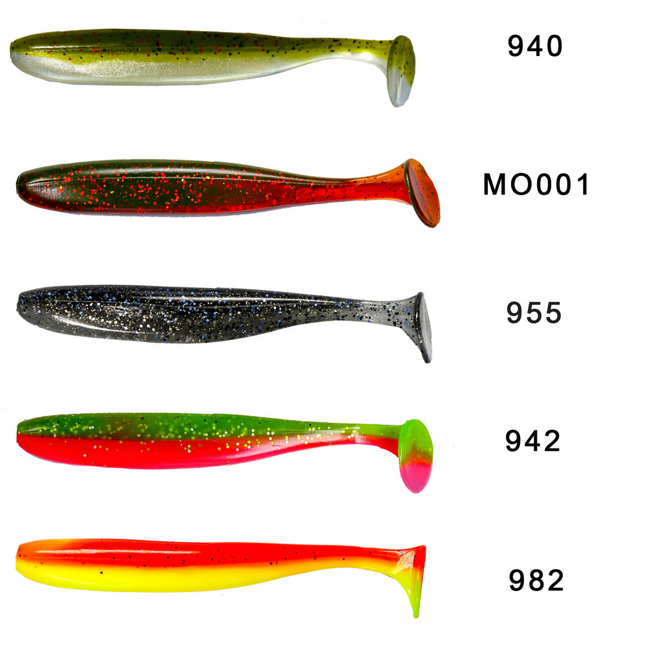 

Силіконові приманки Basic LURES White Bait 4inc. 10см 5шт Колір 982