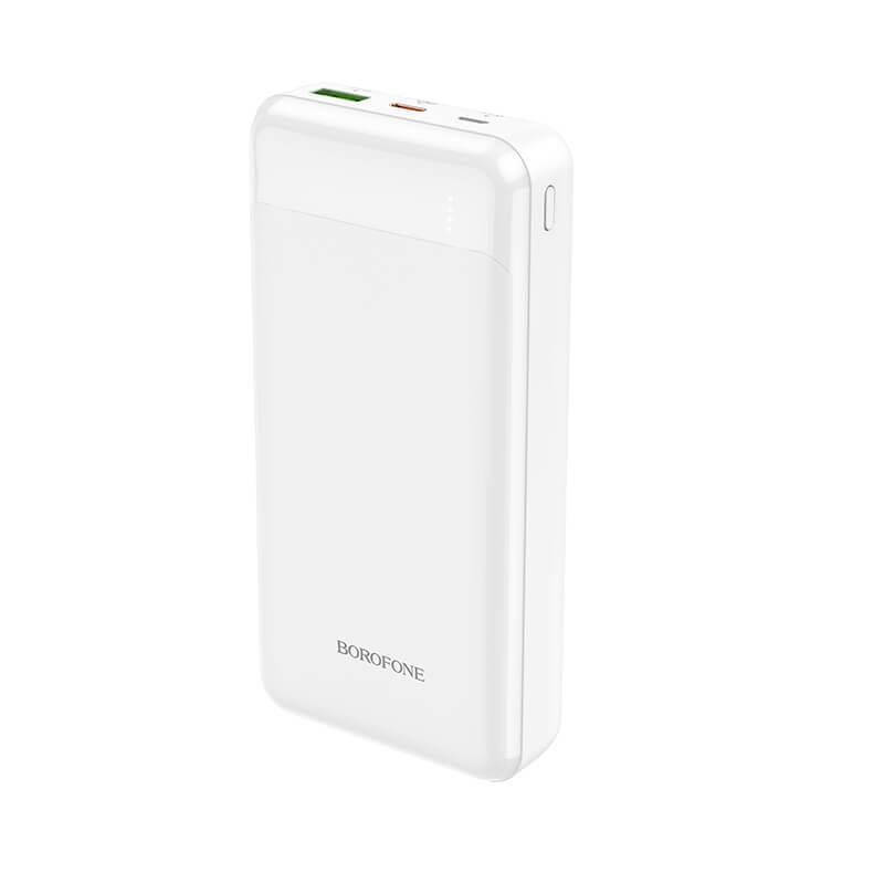 

Павербанк BOROFONE Incredible power bank BJ19A 20000mAh |1USB/1Type-C, 20W/3A, PD/QC| white