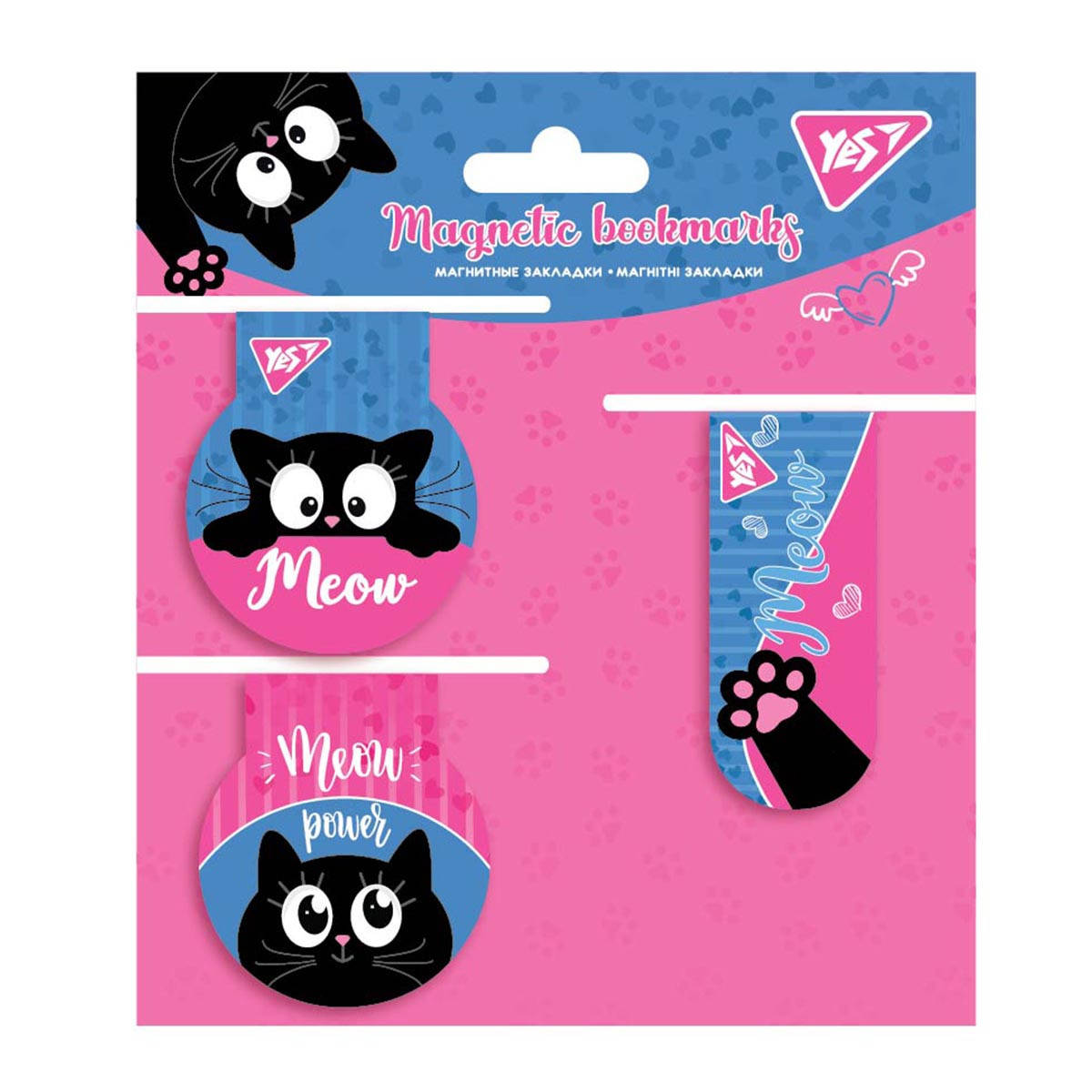 

Закладки магнитные YES Meow 3 шт. (707562)