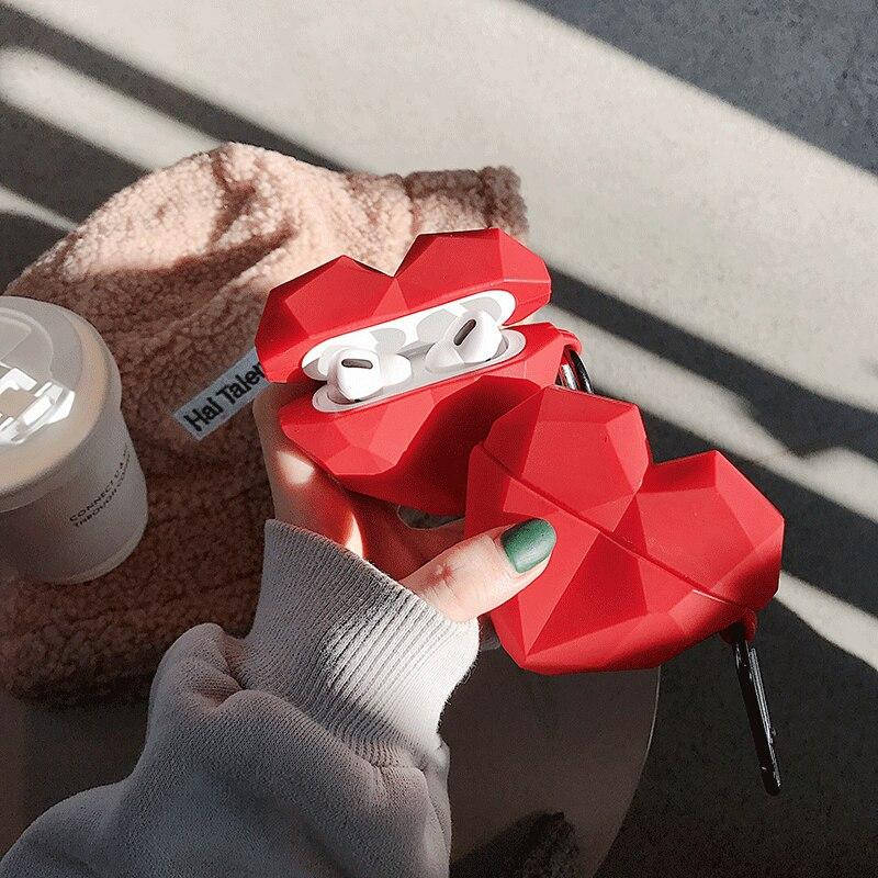 

Чехол для Airpods Pro Сердце, Красный