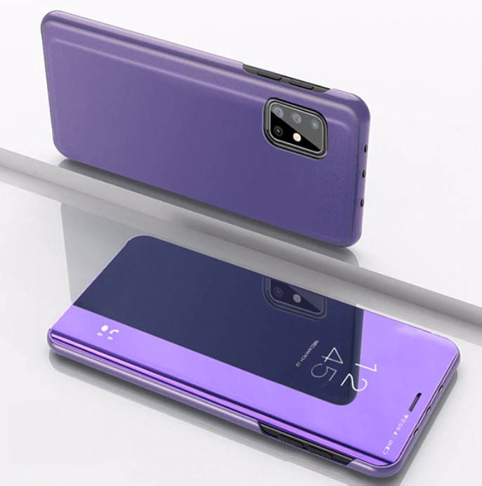 

Зеркальный чехол книжка для Samsung Galaxy M51 2020 M515 (4 Цвета) Фиолетовый