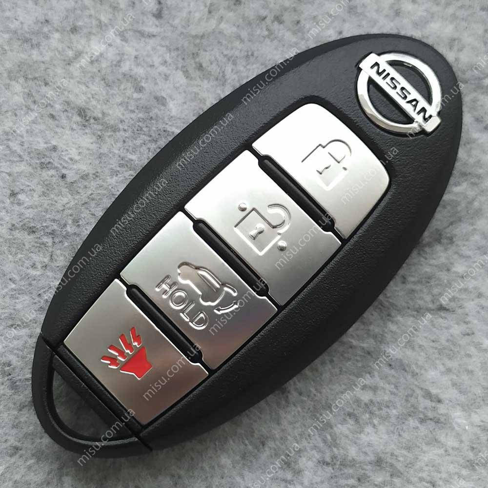 

Смарт ключ Nissan 4 кнопки 433 МГц 4A PCF7953M KR5S180144106