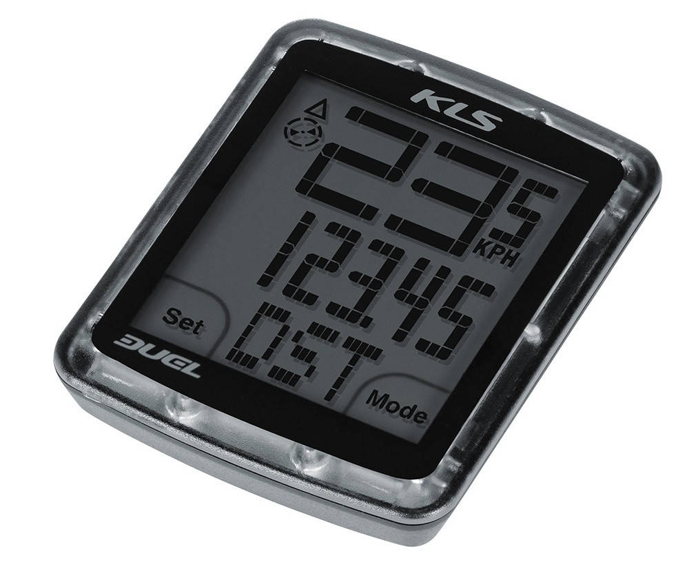 

Велокомпьютер беспроводной KLS Duel WL серый 10-функций