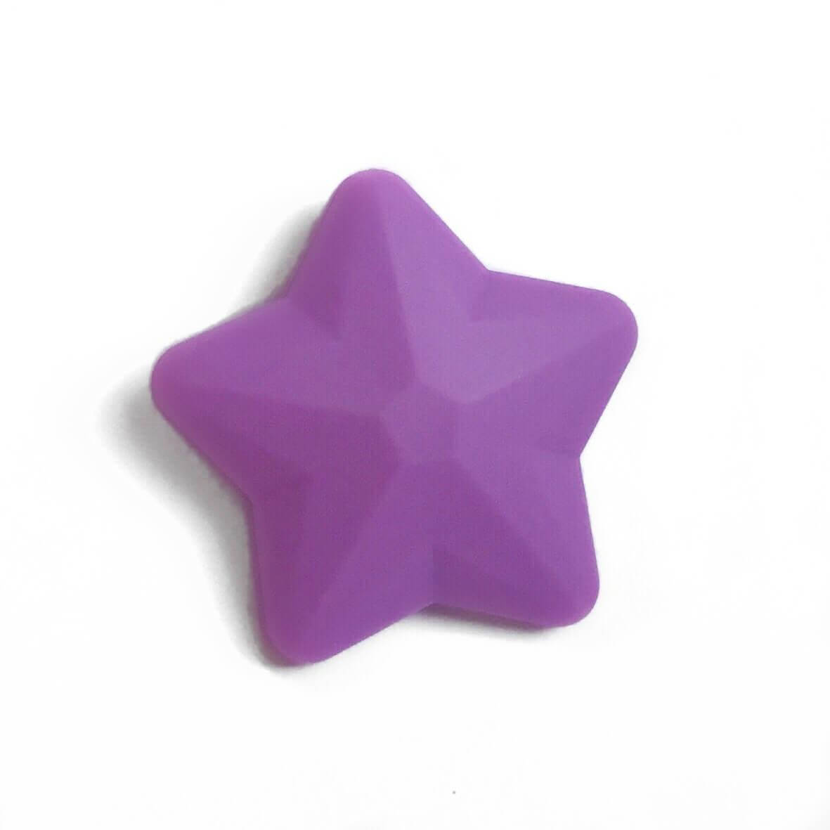 

Звезда большая (сирень) 45мм, силиконовые бусины