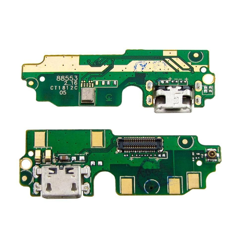 

Разъём зарядки для Xiaomi Redmi 4 Pro/4 Prime на плате с микрофоном и компонентами