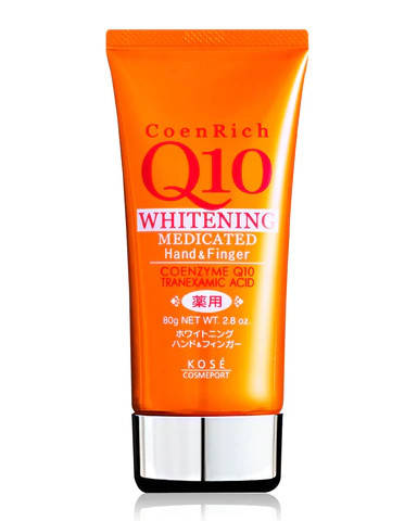 

Kose Cosmeport CoenRich Q10 whitening medicated японский крем для рук и ногтей 80г