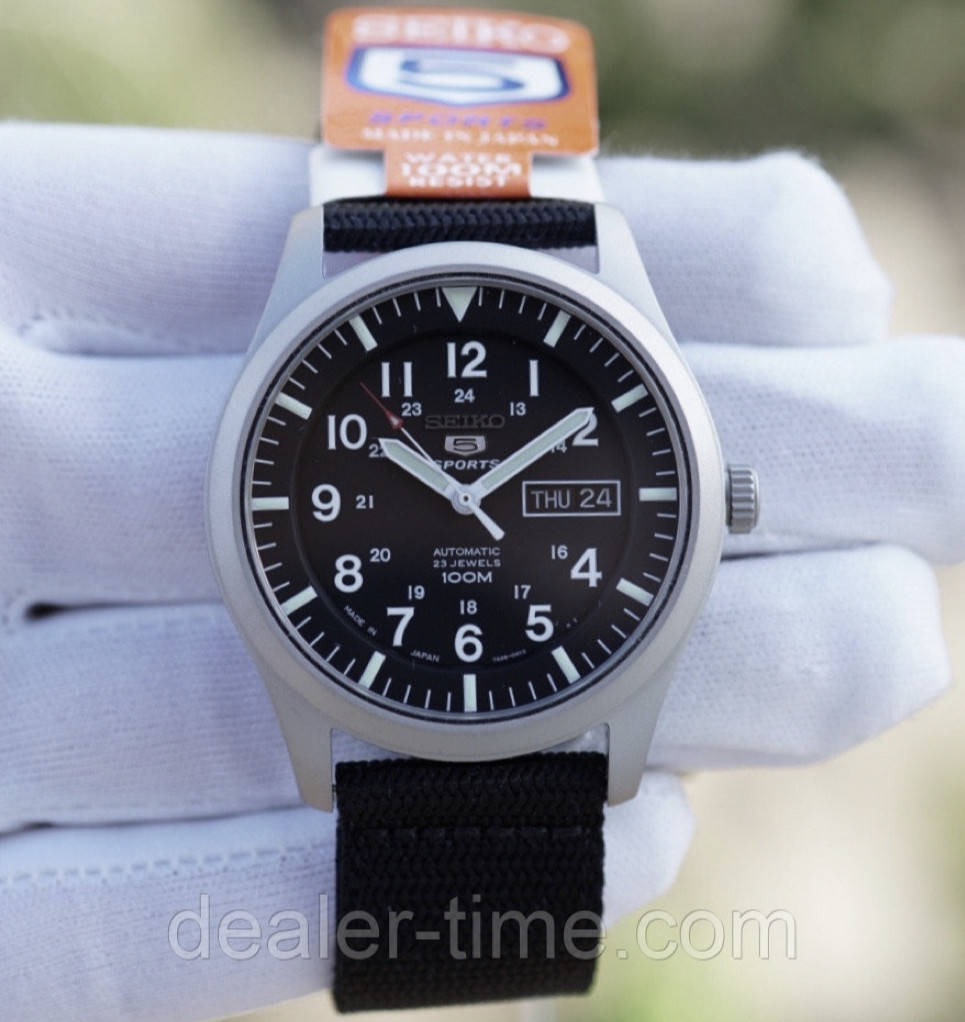 

Часы Seiko 5 SNZG15J1 Military Automatic Black MADE IN JAPAN