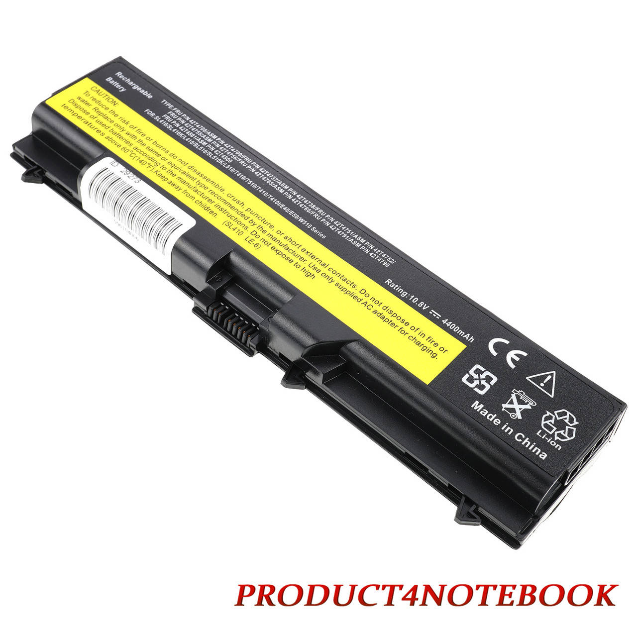 

Батарея для ноутбука Lenovo 42T4235 (ThinkPad Edge: 14, 15, E40, E420, E425, E50, E520, E525, ThinkPad: L410,, Черный